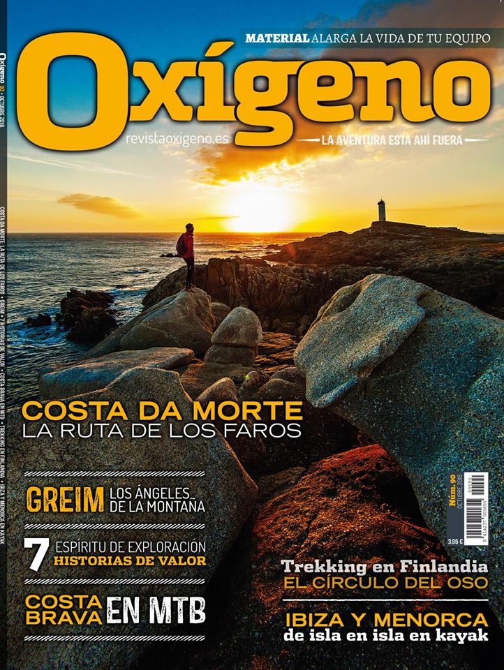 O Camiño dos Faros, portada de la revista Oxígeno - O Camiño dos Faros