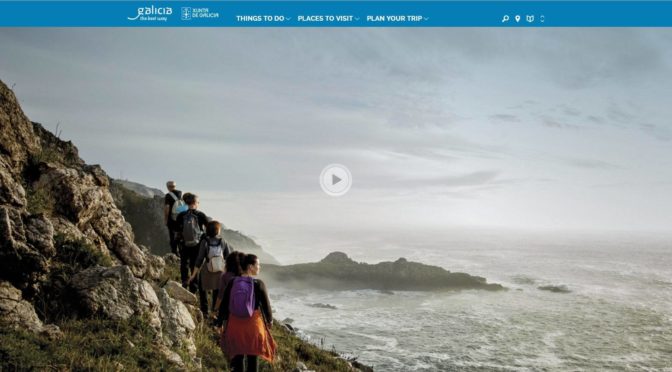 O Camiño dos Faros, en la portada de Turismo de Galicia