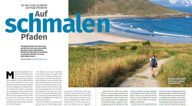 O Camiño dos Faros en la revista del Club Alpino Alemán
